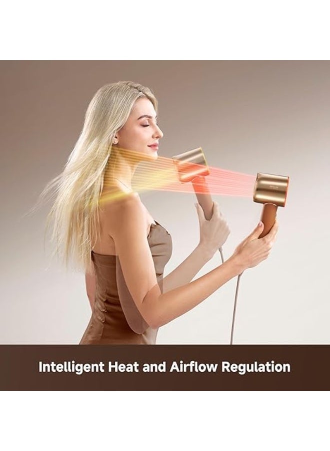 DREAME Miracle Pro High-Speed Hair Dryer, 130,000RPM Motor for Fast Drying, Red Light Scalp Care & Hair Nourishment, Intelligent Heat & Airflow Control, 6 Custom Modes, Lightweight Premium Design - Image 5