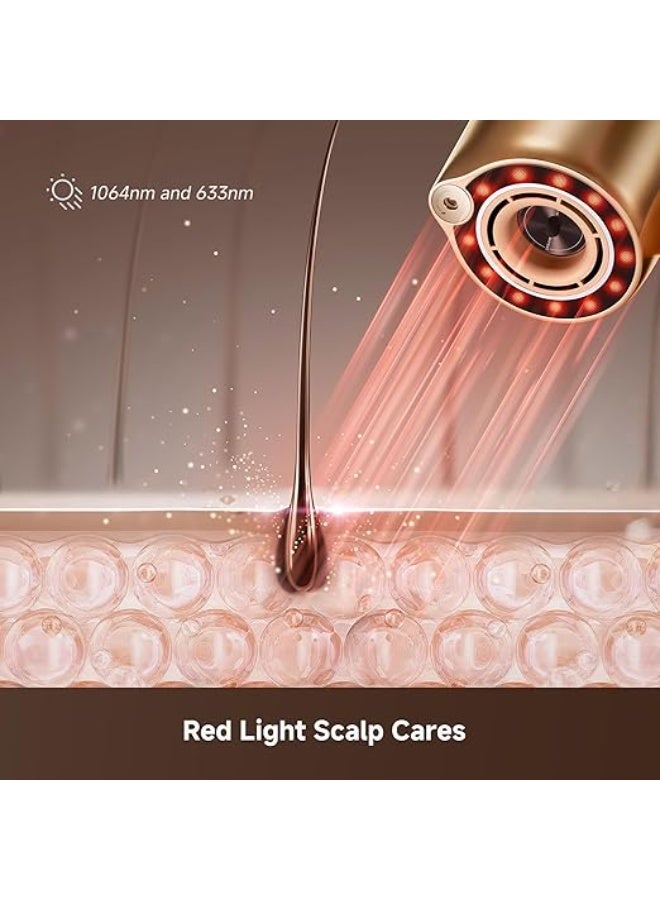 DREAME Miracle Pro High-Speed Hair Dryer, 130,000RPM Motor for Fast Drying, Red Light Scalp Care & Hair Nourishment, Intelligent Heat & Airflow Control, 6 Custom Modes, Lightweight Premium Design - Image 4