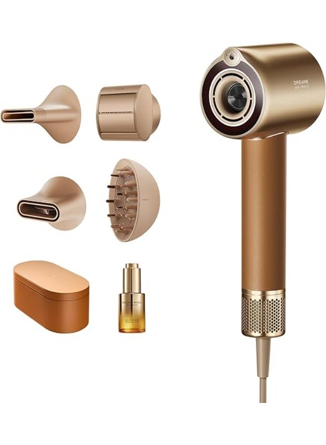 DREAME Miracle Pro High-Speed Hair Dryer, 130,000RPM Motor for Fast Drying, Red Light Scalp Care & Hair Nourishment, Intelligent Heat & Airflow Control, 6 Custom Modes, Lightweight Premium Design - Image 1