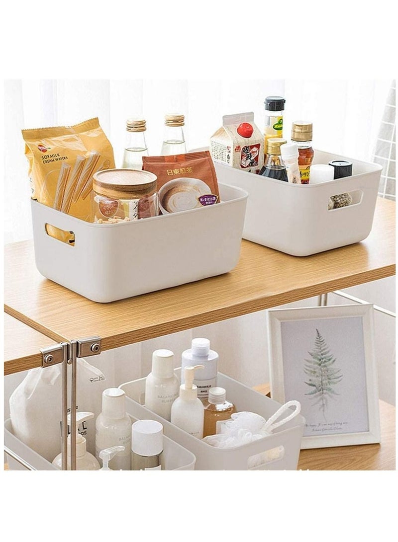 Womdee Small Storage Bin, Durable Storage Basket Cabinet Organizer, Pack of 8 - Image 3