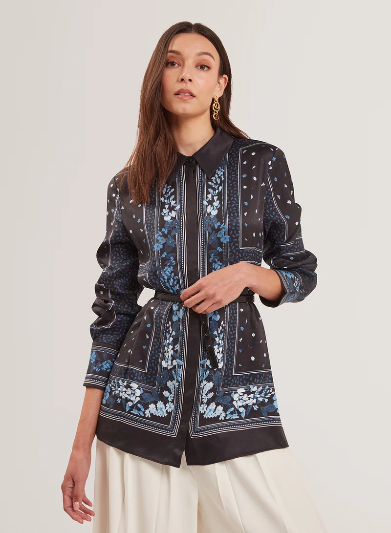 تيد بيكر Long Belt Detail Shirt