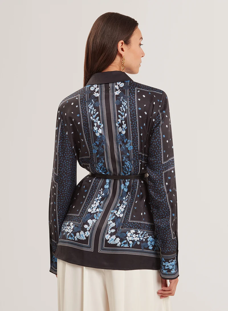 تيد بيكر Long Belt Detail Shirt