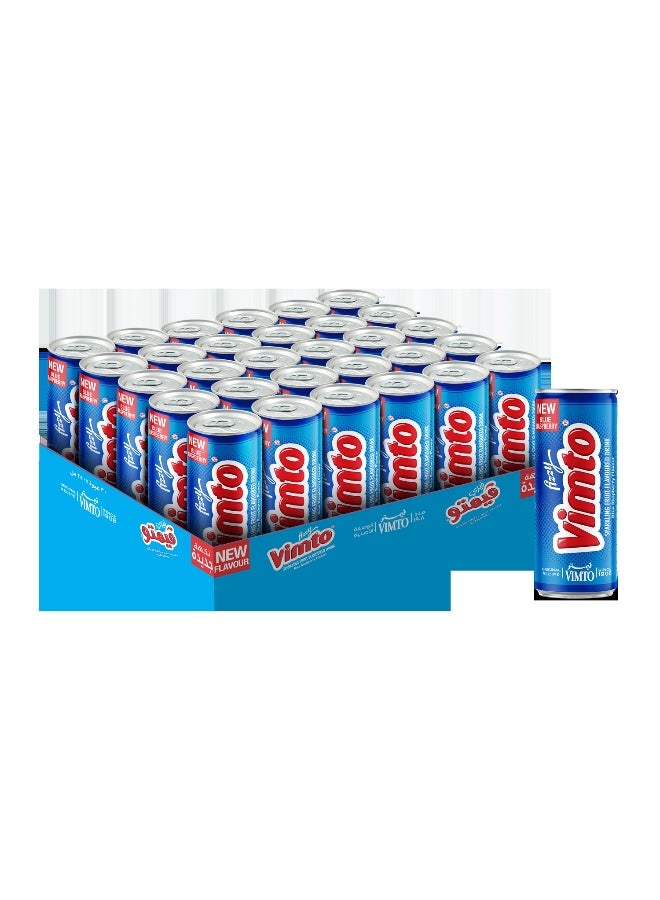 Vimto مشروب فواكه بنكهة توت أزرق من فيمتو 250 مل في علبة × 30 حزمة - Image 1