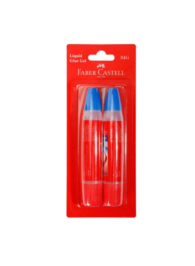 قلم صمغ مزدوج الراس فابر كاستيل - كارت حبتين