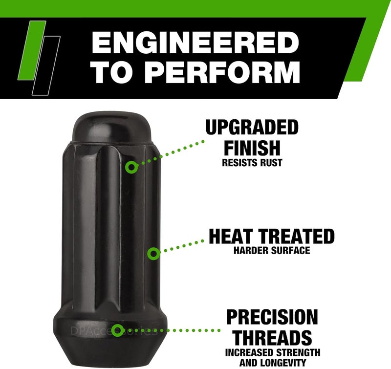 DPAccessories Black M14x1.50 Lug Nuts Set - Image 5