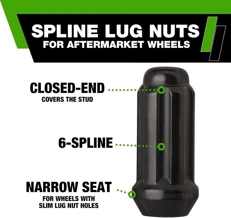 DPAccessories Black M14x1.50 Lug Nuts Set - Image 4