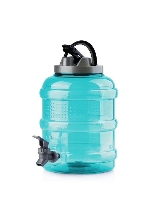 Portable Drinking Water Dispenser Jug with Handle – Durable Plastic Water Pouring Dispenser, Convenient Beverage Storage Container with Easy Carry Grip for Home, Office, Kitchen, Travel, Camping & Outdoor Use