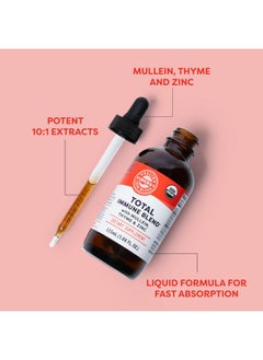 Vimergy Vimergy Total Immune Blend TM*- Fast-Absorbing Immune Support - All-Season, Zinc, Thyme, & Mullein Drops - Non-GMO, Vegan, USDA Organic, 57 serv (115 mL)  - Image 3