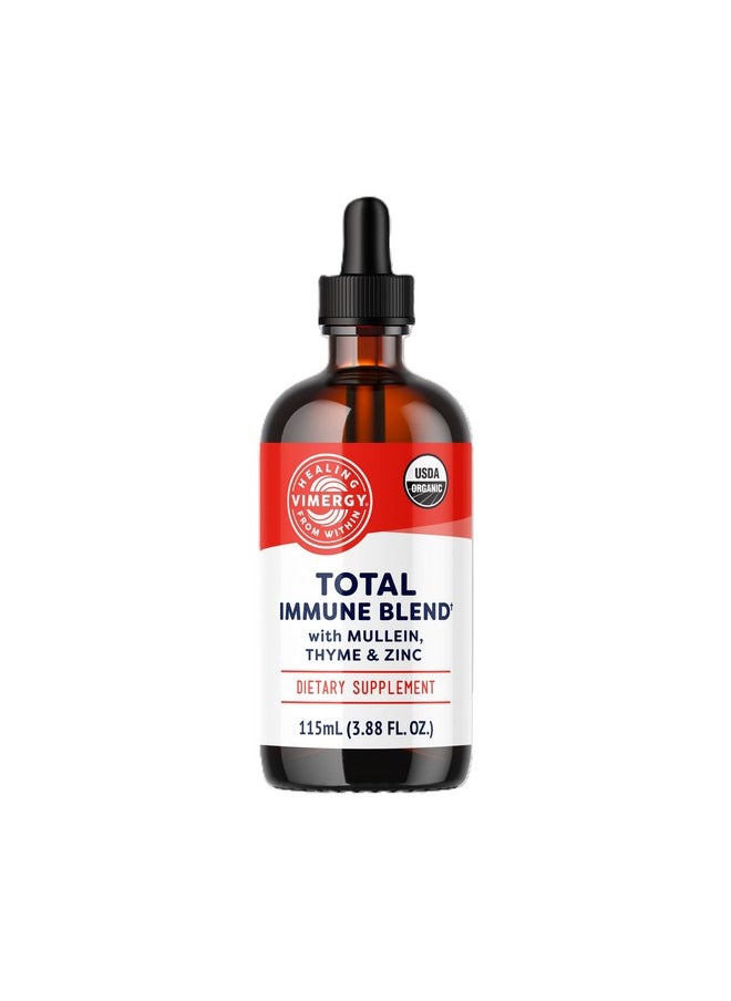 فيميرجي Vimergy Total Immune BlendTM*- دعم مناعي سريع الامتصاص - لجميع المواسم، قطرات الزنك والزعتر والخطمي - غير معدلة وراثيًا، نباتي، معتمد من وزارة الزراعة الأمريكية، 57 جرعة (115 مل)  - Image 1