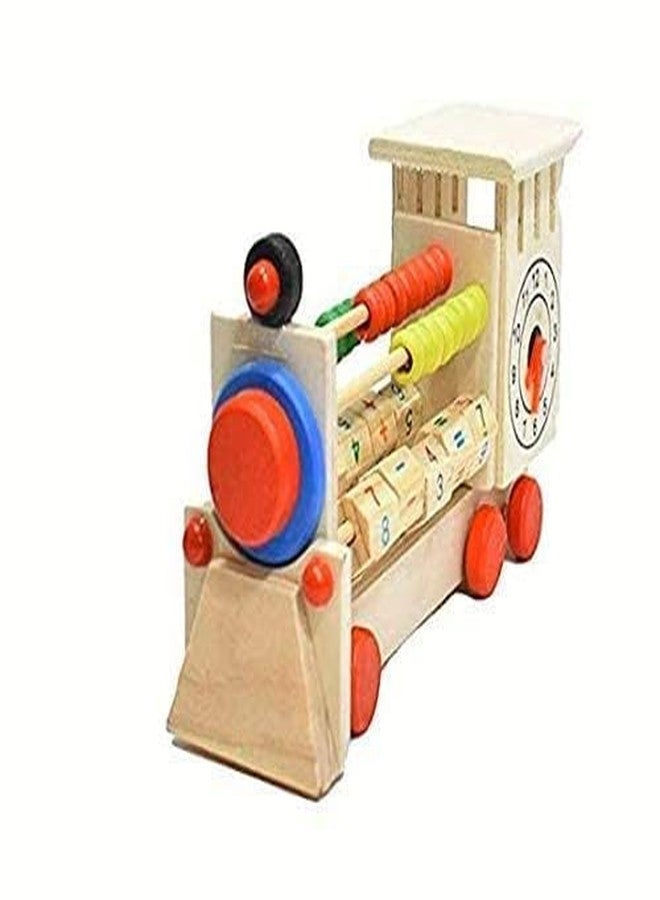 Aywal Wood Abacus with Counting Addition Subtraction Engine Tool Maths Wooden Double Sided Calculation Shelf Toy, Multicolour, 3 Years and Above - Image 1