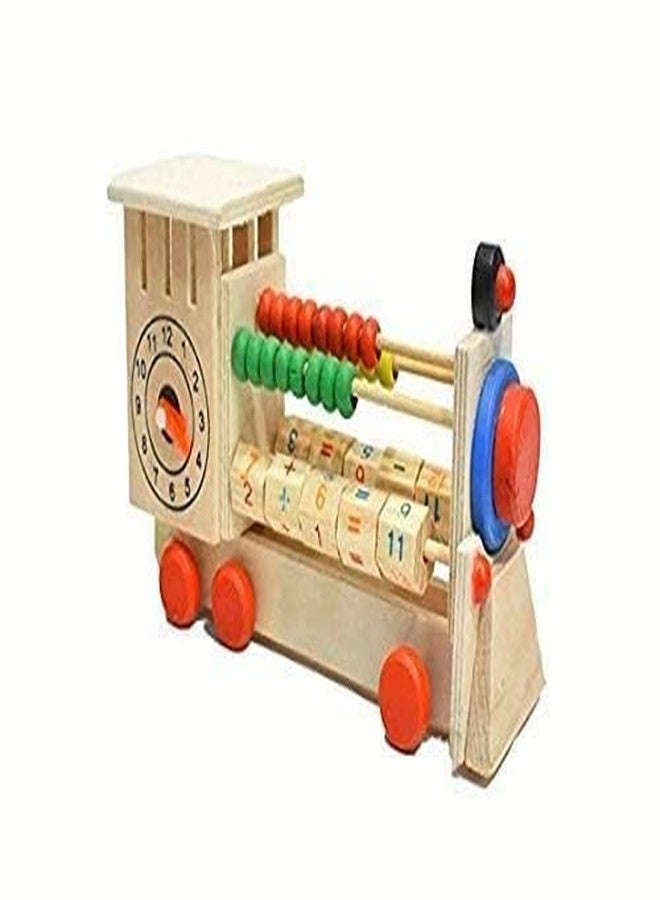 Aywal Wood Abacus with Counting Addition Subtraction Engine Tool Maths Wooden Double Sided Calculation Shelf Toy, Multicolour, 3 Years and Above - Image 3