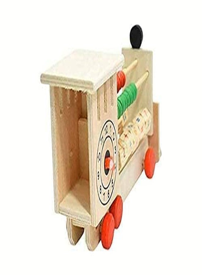 Aywal Wood Abacus with Counting Addition Subtraction Engine Tool Maths Wooden Double Sided Calculation Shelf Toy, Multicolour, 3 Years and Above - Image 4