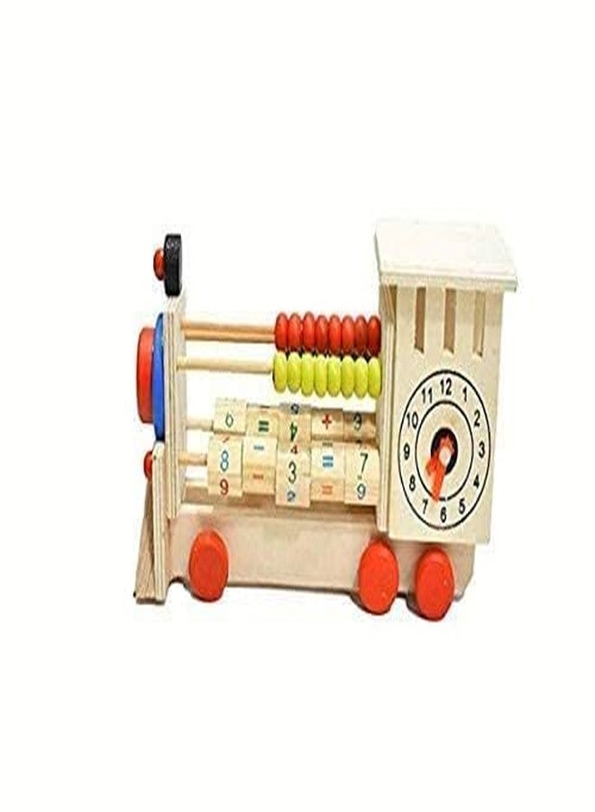 Aywal Wood Abacus with Counting Addition Subtraction Engine Tool Maths Wooden Double Sided Calculation Shelf Toy, Multicolour, 3 Years and Above - Image 2