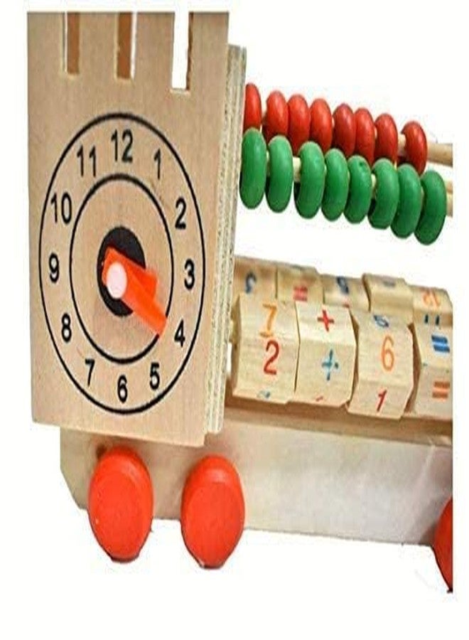 Aywal Wood Abacus with Counting Addition Subtraction Engine Tool Maths Wooden Double Sided Calculation Shelf Toy, Multicolour, 3 Years and Above - Image 5