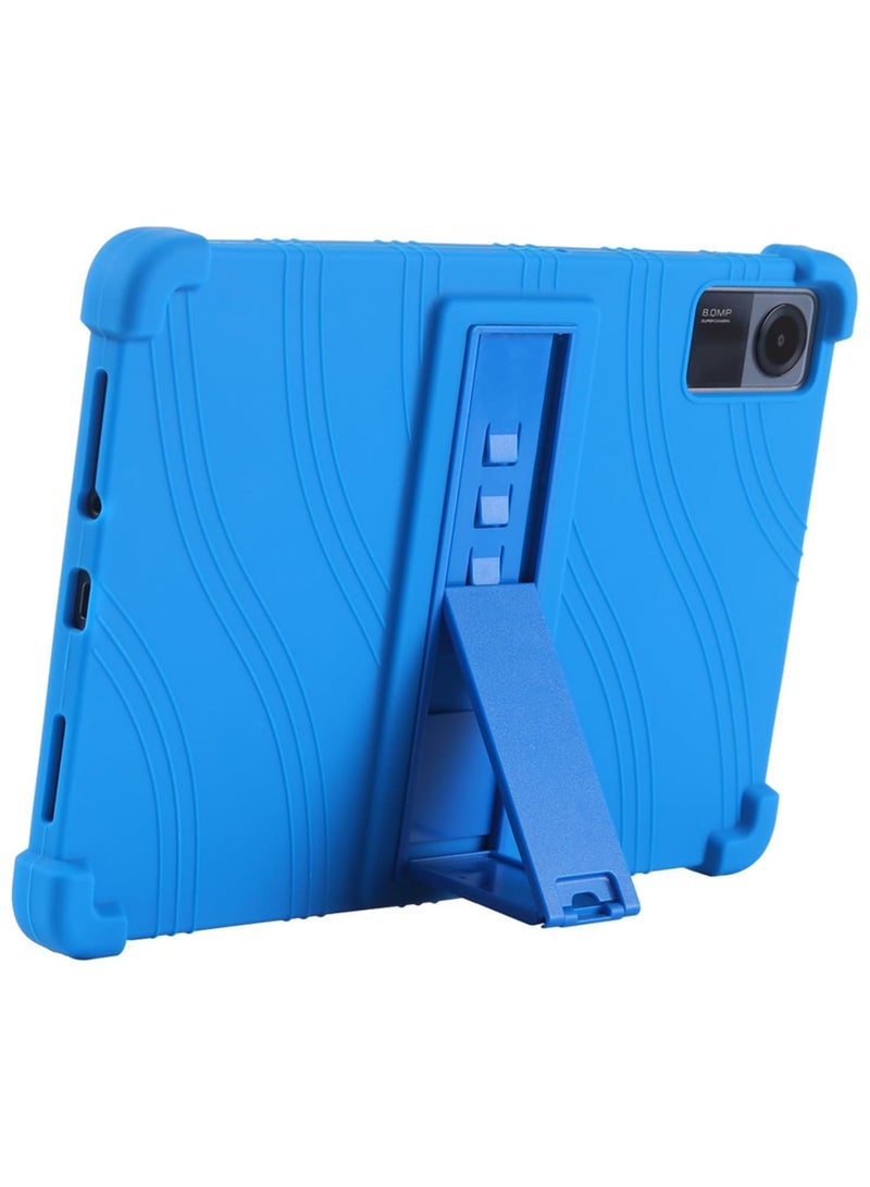 VKL Case for Xiaomi Redmi Pad SE 11 inch 2023 Tablet, Kids Friendly Soft Silicone Adjustable Stand Cover for Xiaomi Redmi Pad SE 11 inches 2023 Released Tablet (Blue) - Image 2