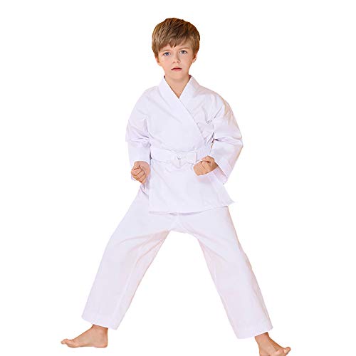 NAMAZU Karate Uniform for Kids and Adult, Lightweight Karate Gi Student Uniform with Belt for Martial Arts training - White - Image 3