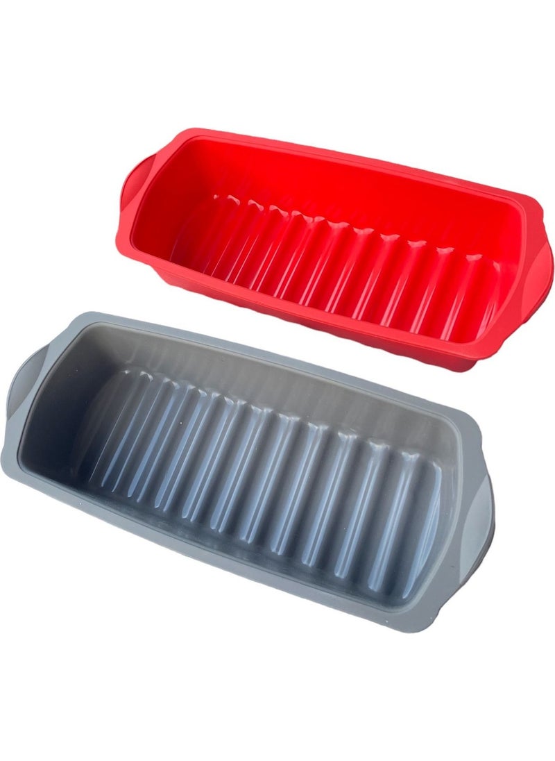 Holly Home - Washable Silicone Loaf Cake Mold 12 Slice Mold - Image 1