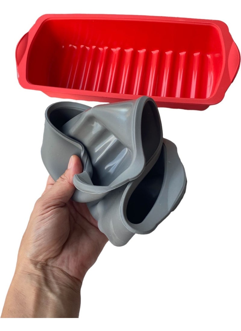 Holly Home - Washable Silicone Loaf Cake Mold 12 Slice Mold - Image 1