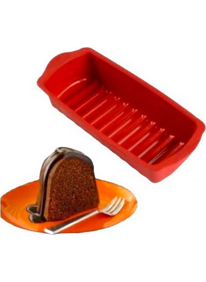 Holly Home - Washable Silicone Loaf Cake Mold 12 Slice Mold - Image 1