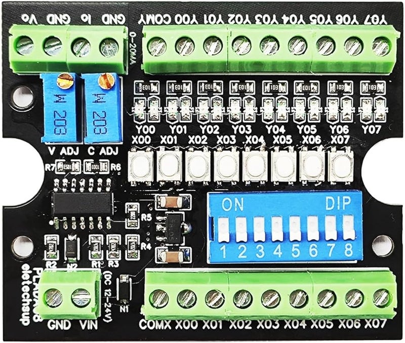 MCU PLC Simulation Debug Board With 0 10V 4 20MA Output ADC DAC Tester NPN PNP DI DO Module For Arduino ESP32 Raspberry Pi Micro Bit Only Board - Image 2