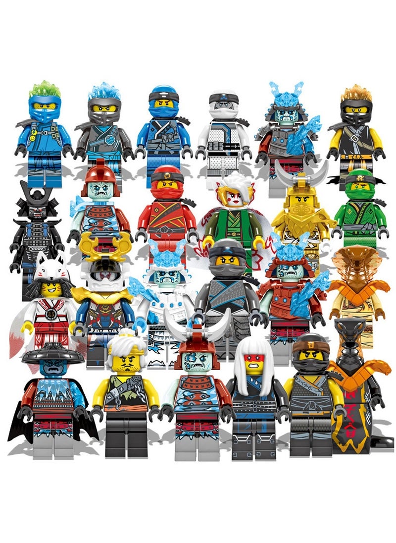 NIBEMINENT - 24-Piece Set Of Phantom Series DG1002 Small Particle Assembly Building Blocks Flying Ninjago Shape Children's Educational Toys - Image 1