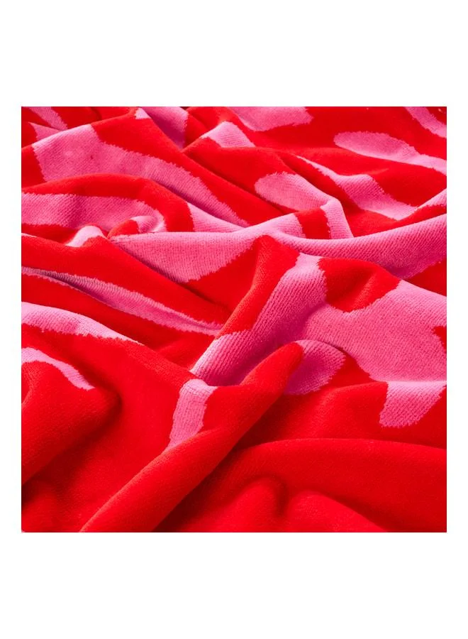 Zsa Zsa Zsu  Tabea Pink - Red Beach Towel 90x150 cm. for Women | Best Price UAE