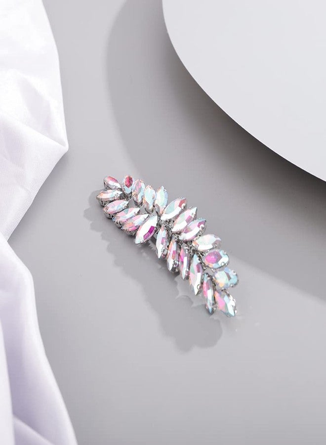 BERYUAN Crystal Hair Clip for Women and Girls Crystals Hair Clip Prom Party Hair Pieces Bridal Bridesmaid Hair Accessories Color AB - Image 3