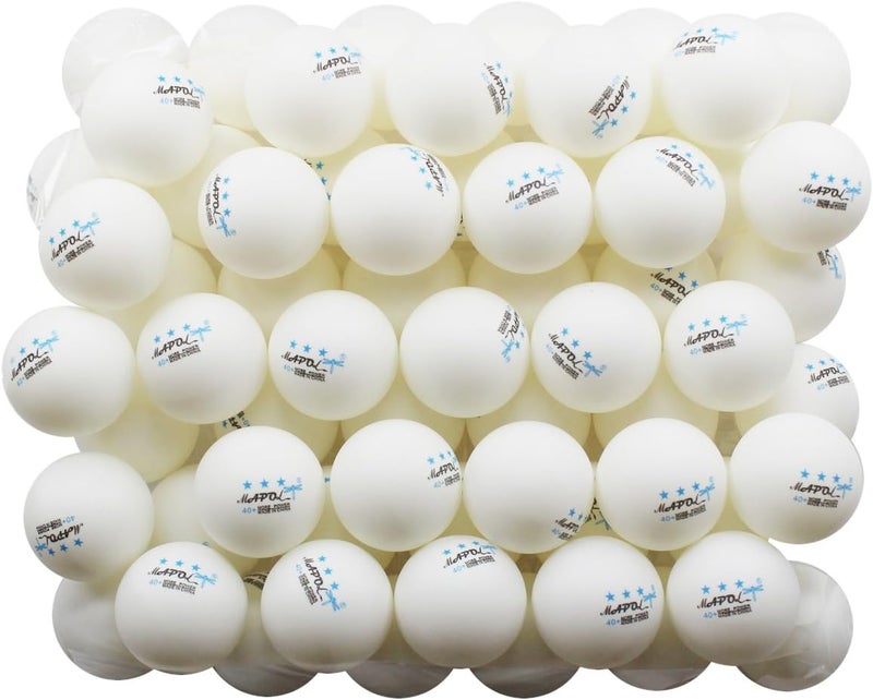 MAPOL 50 White 3-Star Table Tennis Ball Premium Training Ping Pong Balls - Image 1