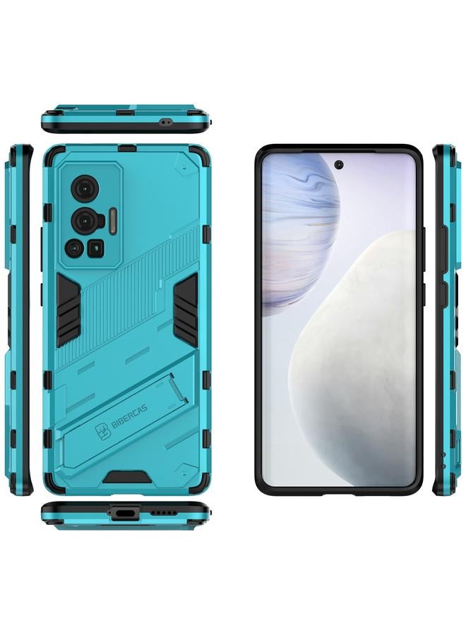 erorex Case For vivo X70 Pro Punk Armor 2 in 1 PC + TPU Shockproof Case with Invisible Holder - Image 3