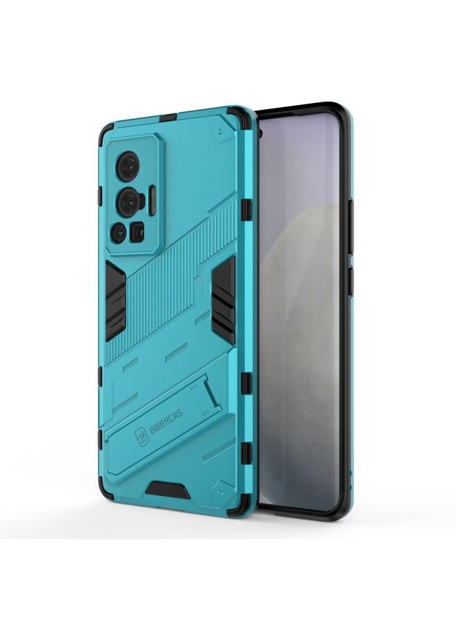erorex Case For vivo X70 Pro Punk Armor 2 in 1 PC + TPU Shockproof Case with Invisible Holder - Image 2
