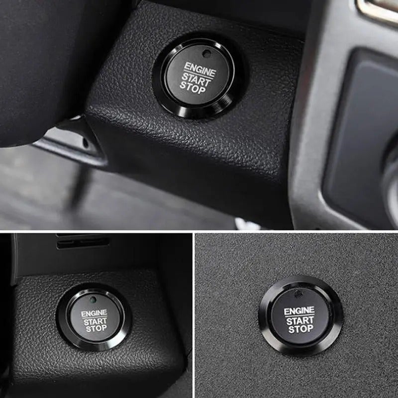 Guangzhou Yihong Trading Co., LTD Car Engine Start Stop Button Cover Set of 2, Anti-Scratch Aluminum Alloy Decorative Accessories for Ford F150, Vehicle Interior Kit - Image 4