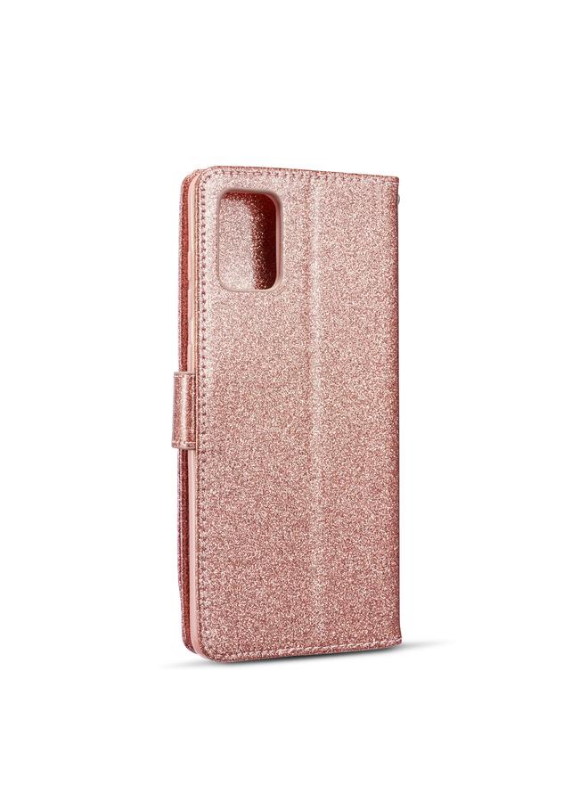S-TOP Case For Samsung Galaxy A71 Glitter Powder Butterfly Leather Phone Case - Image 3