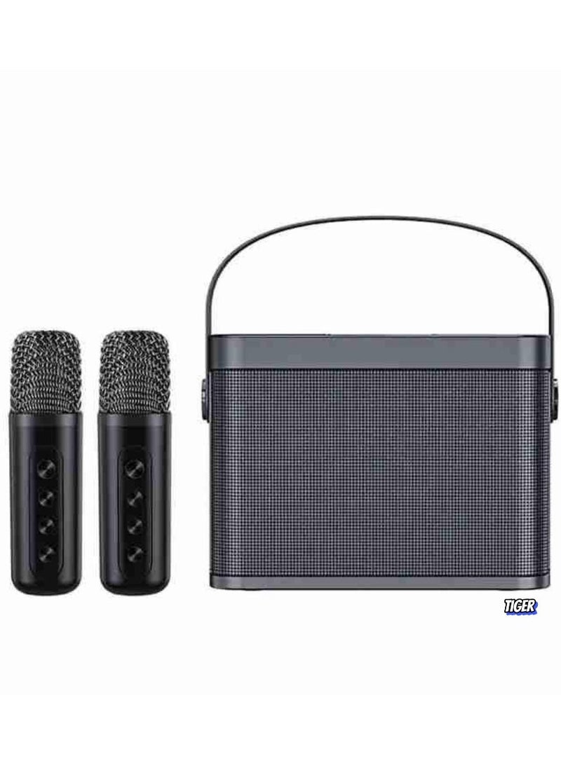 TIGER Karaoke Machine with 2 Wireless Microphones – Portable 60W Bluetooth Speaker System, High-Quality Sound, Perfect for Parties, Weddings, Meetings, and Events - Image 1