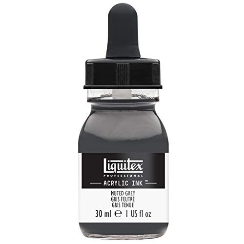 Liquitex Professional Acrylic Ink, 1-oz (30ml) Jar, Muted Grey - Image 1