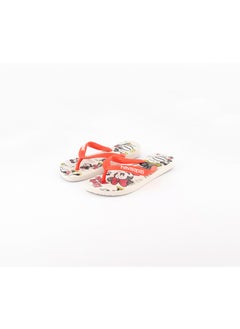 havaianas Kids Girls Disney Stylish Slippers, White and Coral New  - Image 1