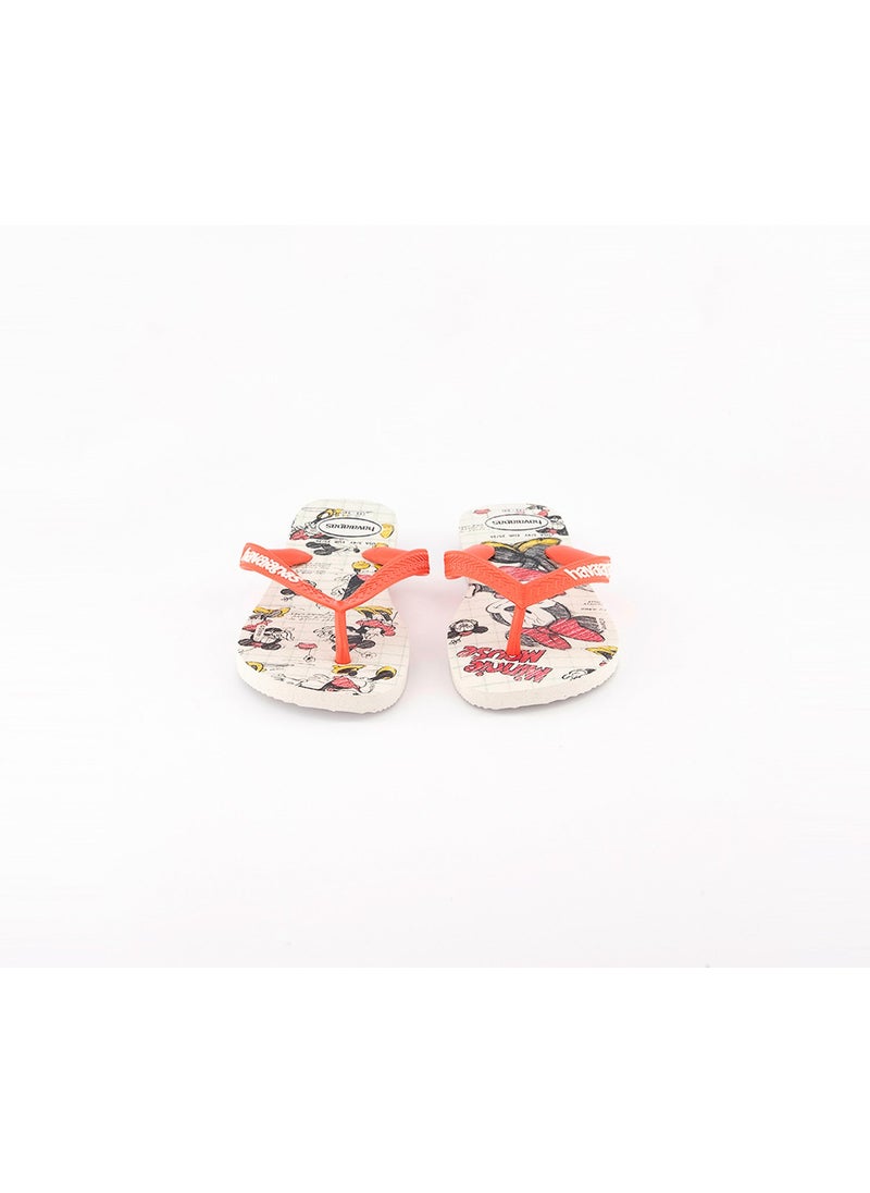 havaianas Kids Girls Disney Stylish Slippers, White and Coral New  - Image 3