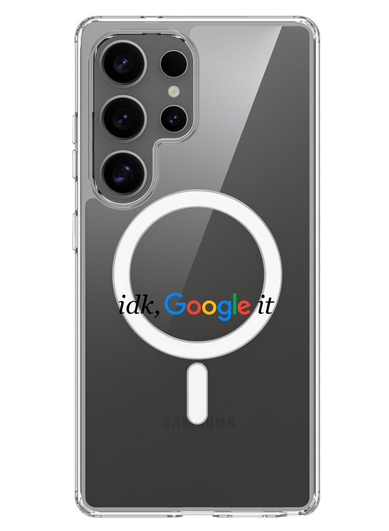 Theodor Magnetic Case for Samsung Galaxy S25 Ultra 6.9-inch Compatible with MagSafe Wireless Charging, Shockproof Phone Bumper Cover Google it - Image 1