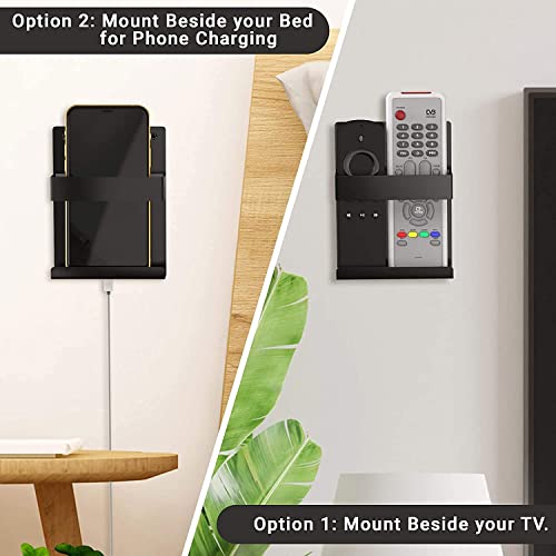 iSTAR Wall Mount Mobile Holder Charging Holder Compatible All Smartphone and Remote Stand/Organizer/showpiece for TV AC DVD DTH Remotes (Pack of 1) - Image 5