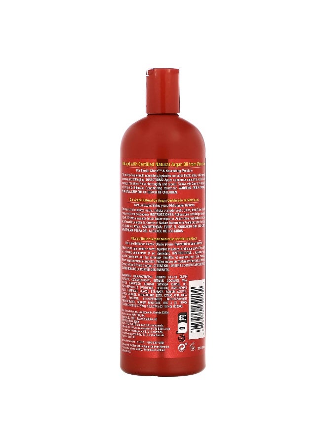 Creme of Nature Creme Of Nature, Certified Natural Argan Oil From Morocco, Sulfate Free Moisture & Shine Shampoo, 20 fl oz (591 ml) - Image 2
