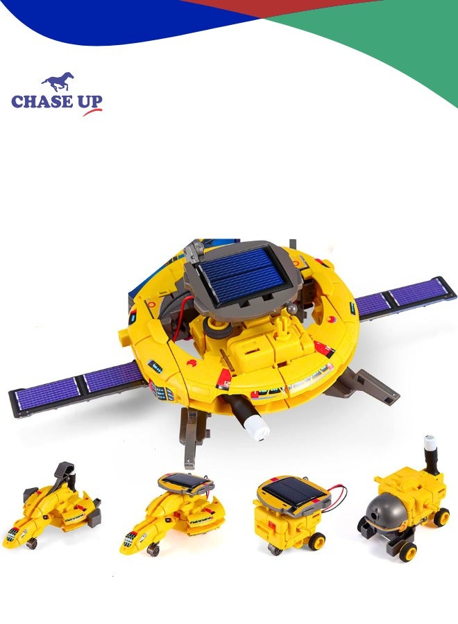 Chase Up Projects for Kids Age 8-12, Science Kits for Boys, Solar Robot Toys for 12-16 Year Old Teen Boys Girls, 120Pcs Building Experiments Robots for Teenage Ages 9 10 11 - Image 1