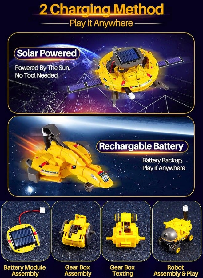 Chase Up Projects for Kids Age 8-12, Science Kits for Boys, Solar Robot Toys for 12-16 Year Old Teen Boys Girls, 120Pcs Building Experiments Robots for Teenage Ages 9 10 11 - Image 3