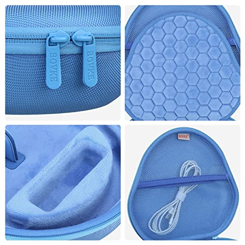 BOVKE Hard Carrying Case with Sleep Mode for Apple AirPods Max Wireless Over-Ear Headphones, AirPods Max Protective Portable Storage Bag with Mesh Pocket for Headphone Accessories, Blue - Image 5