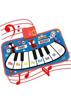 Estilo Estilo Floor Piano Mat for Kids & Toddlers | Baby Playing Mat with Music 11 Keys | Musical Toy Gift for Boys & Girls Age for 1-6 | Engaging Keyboard for Toddlers (Spider Man)  - Image 1