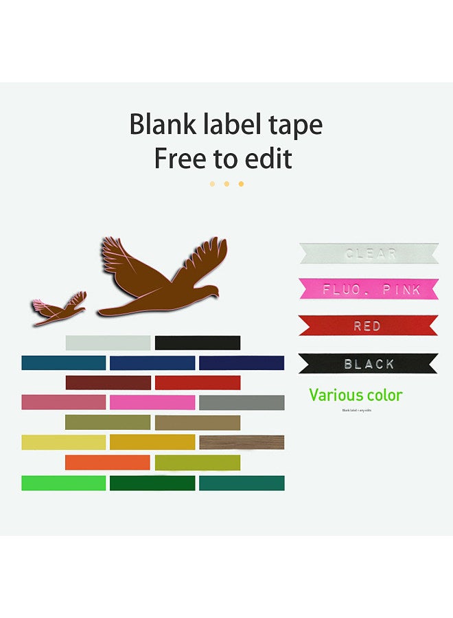 Generic 5 Pack Replacement for Label Maker Refills 9mm*300cm/Roll Manual Embossing Label Tape Refills Compatible with DYMO 12813/12814/1610/1540/1535/1575/17266  - Image 5