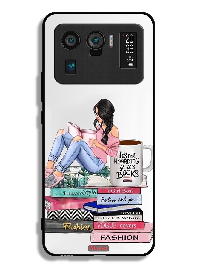 Tolwak Xiaomi Mi 11 Ultra Protective Case Cover Girl And Fashion Books Art - Image 2