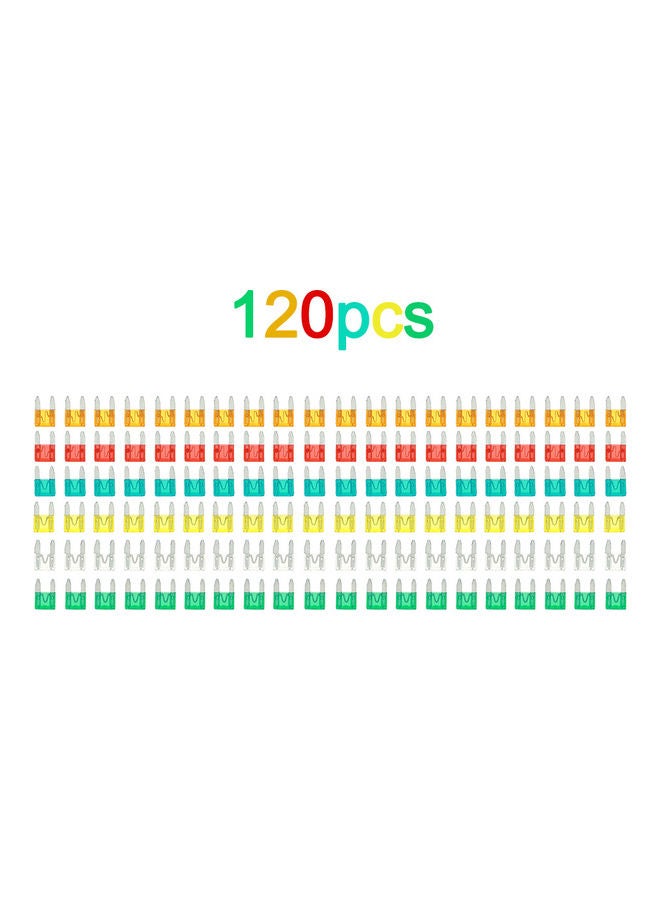 Loquat 120pcs Mini Blade Fuses Auto Car Truck Assortment Fuse Kit 5A 10A 15A 20A 25A 30A  - Image 2