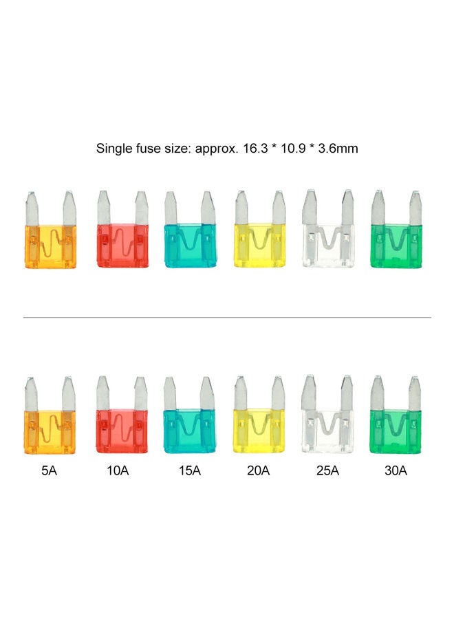 Loquat 120pcs Mini Blade Fuses Auto Car Truck Assortment Fuse Kit 5A 10A 15A 20A 25A 30A  - Image 5