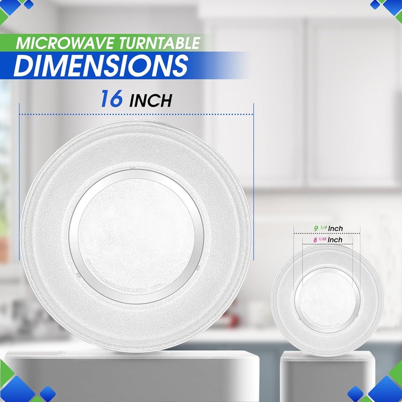 Bagean Microwave Plate Replacement 16 inch Fits WB49X10189 GE FMicrowave Glass Plate - Exactly Replaces Rotating Microwave Turntable Plate - Durable Oven Microwave Tray Dish For Better Reheating and Cooking - Image 3