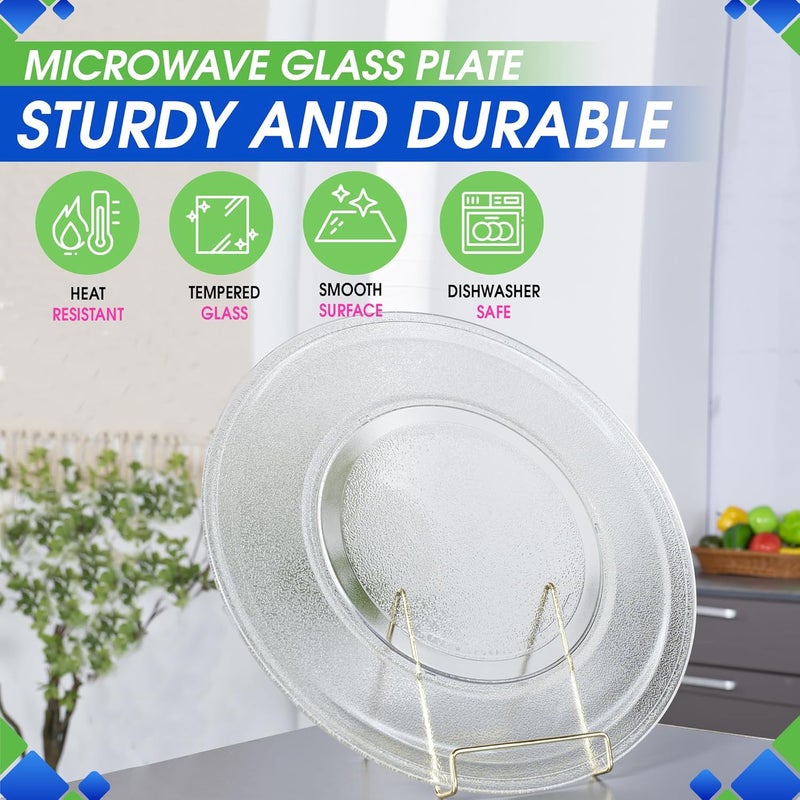 Bagean Microwave Plate Replacement 16 inch Fits WB49X10189 GE FMicrowave Glass Plate - Exactly Replaces Rotating Microwave Turntable Plate - Durable Oven Microwave Tray Dish For Better Reheating and Cooking - Image 2