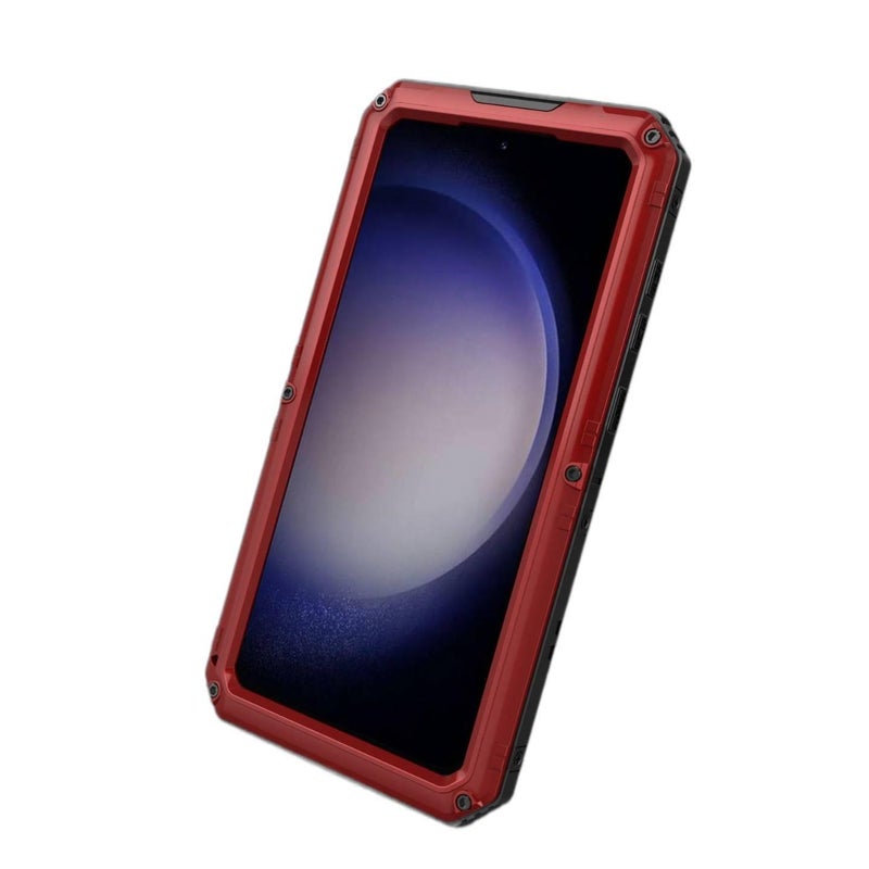غطاء واقي | أسود | مقاوم للصدمات لـ Samsung Galaxy S23 Ultra | Metal | مقاوم للصدمات - Image 4